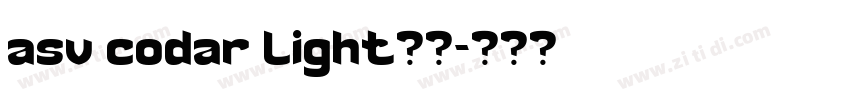asv codar light下载字体转换